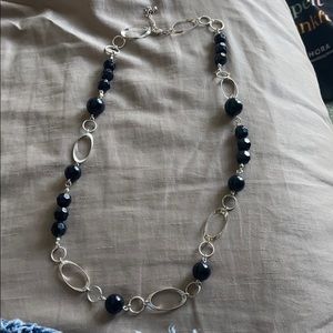 Black and silver necklace